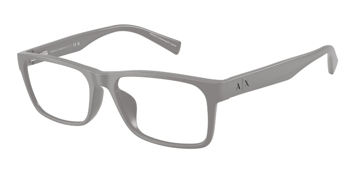 Armani Exchange AX3038F Asian Fit 8180 56 Gr&aring;a Glas&ouml;gon (Endast B&aring;ge) M&auml;n