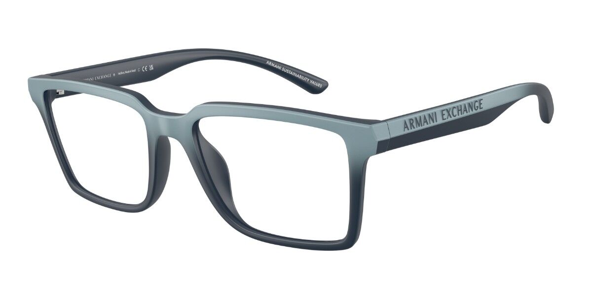 Armani Exchange AX3129U 8390 54 Bl&aring;a Glas&ouml;gon (Endast B&aring;ge) M&auml;n