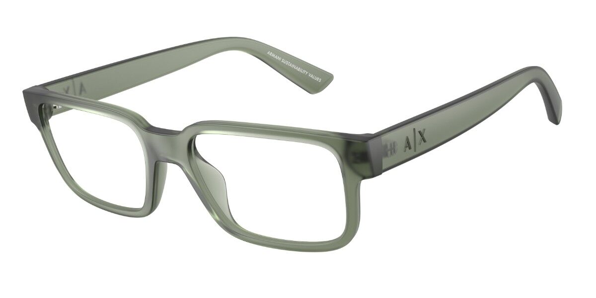 Armani Exchange AX3130U 8362 53 Gr&ouml;na Glas&ouml;gon (Endast B&aring;ge) M&auml;n