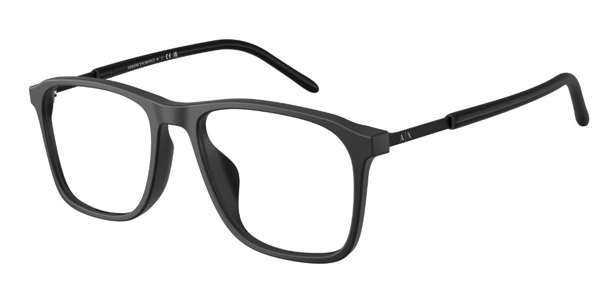 Armani Exchange AX3131F Asian Fit 8078 54 Svarta Glas&ouml;gon (Endast B&aring;ge) M&auml;n