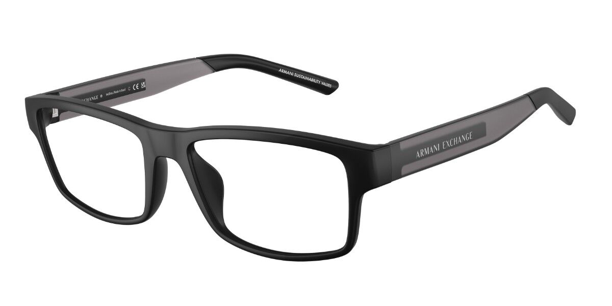 Armani Exchange AX3140U 5001 54 Svarta Glas&ouml;gon (Endast B&aring;ge) M&auml;n
