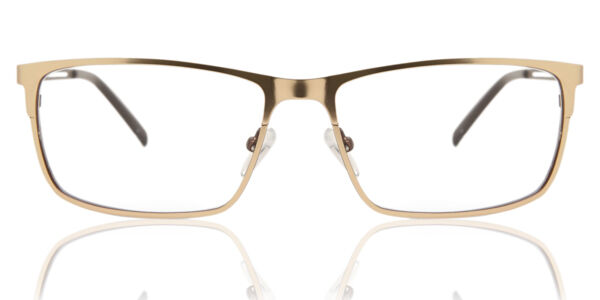 Herren Quadratisch Vollrand Metal Goldene Brillen - Blaulichtbrille - SmartBuy Collection