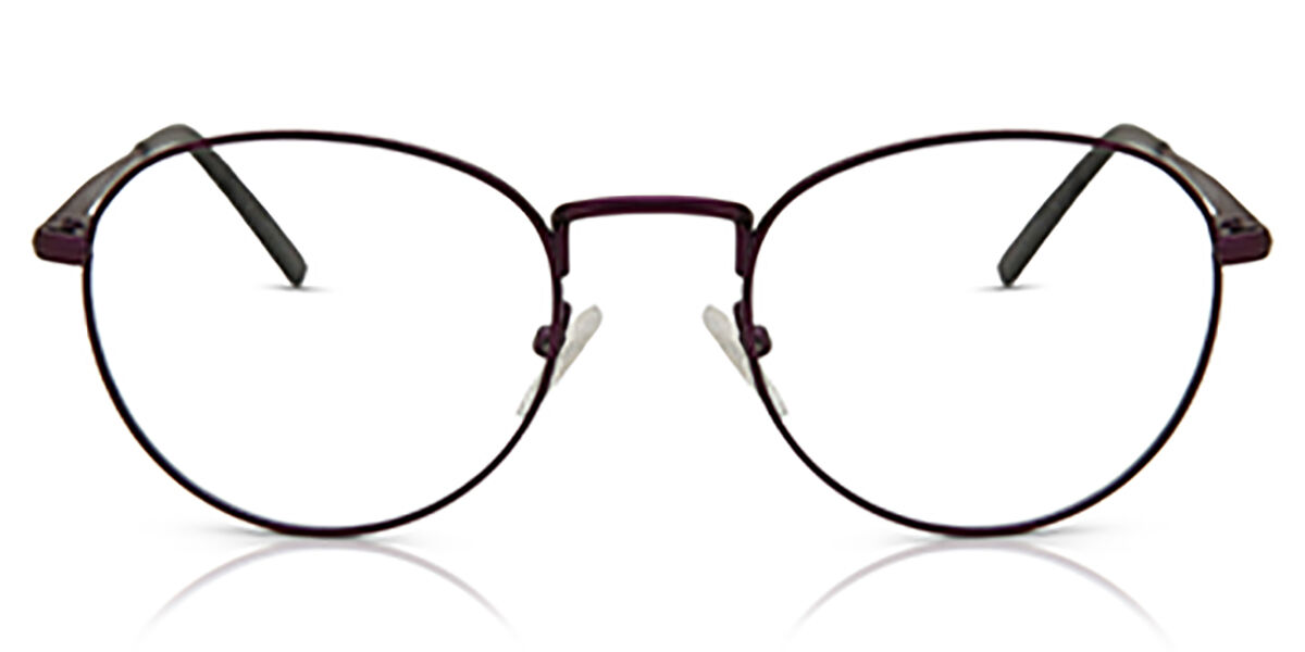 Herren Oval Vollrand Metal Purple Brillen - Blaulichtbrille - SmartBuy Collection