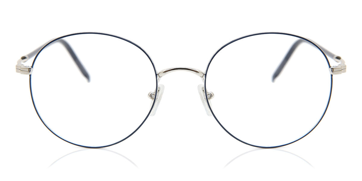 Herren Round Vollrand Metal Blaue Brillen - Blaulichtbrille - SmartBuy Collection