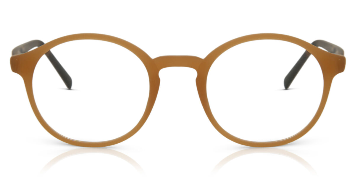 Herren Round Vollrand Azetat Braune Brillen - Blaulichtbrille - SmartBuy Collection