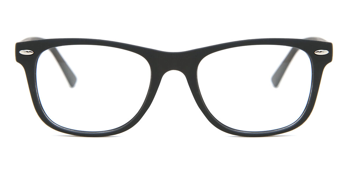 Herren Quadratisch Vollrand Plastik Schwarze Brillen - Blaulichtbrille - SmartBuy Collection
