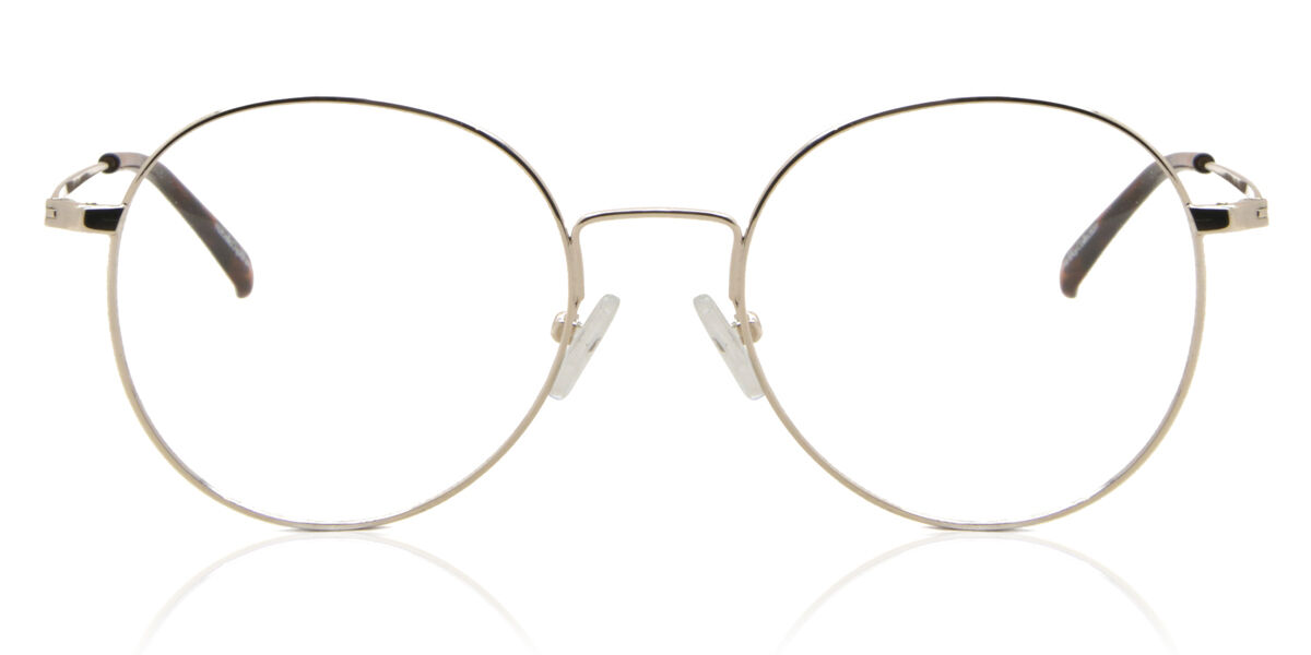 Herren Oval Vollrand Metal Goldene Brillen - Blaulichtbrille - SmartBuy Collection