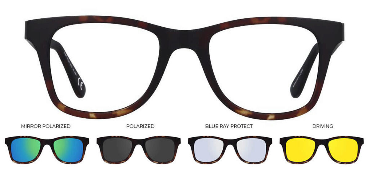 Gafas Graduadas SmartBuy Collection Gio With Clip-On U-0297 07M Carey |  SmarBuyGlasses US
