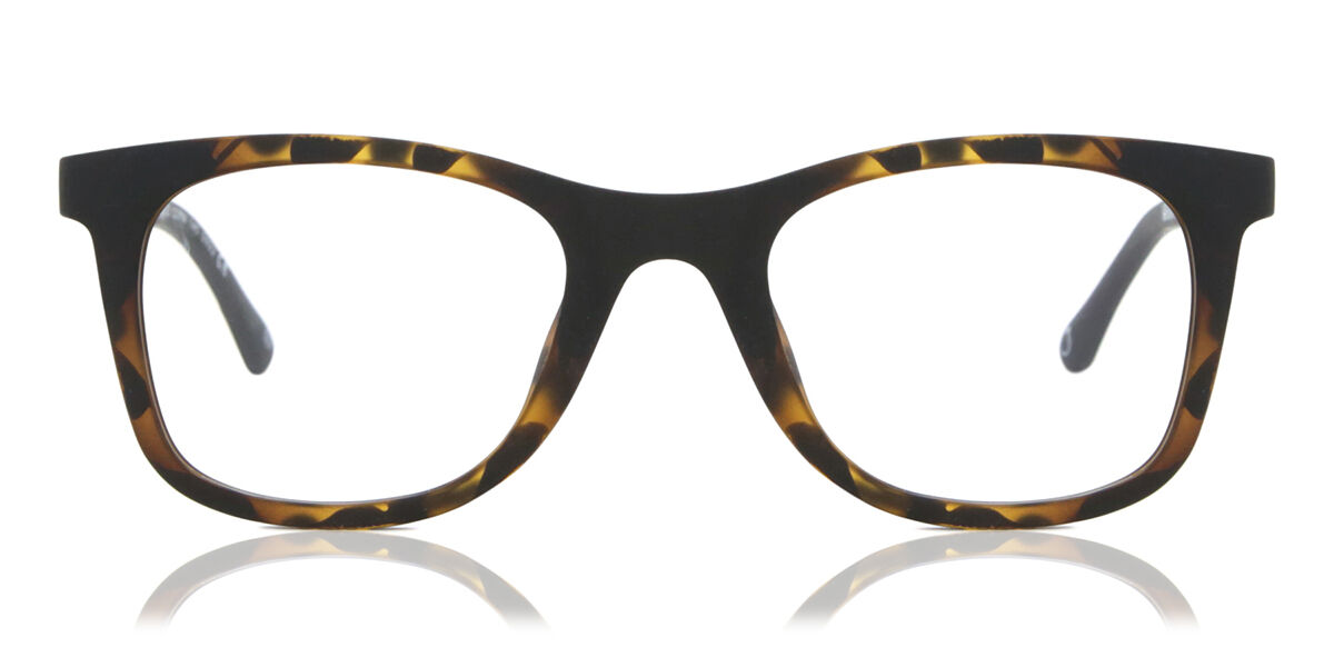 Herren Quadratisch Clip-On Plastik Tortoiseshell Brillen - Blaulichtbrille - SmartBuy Collection