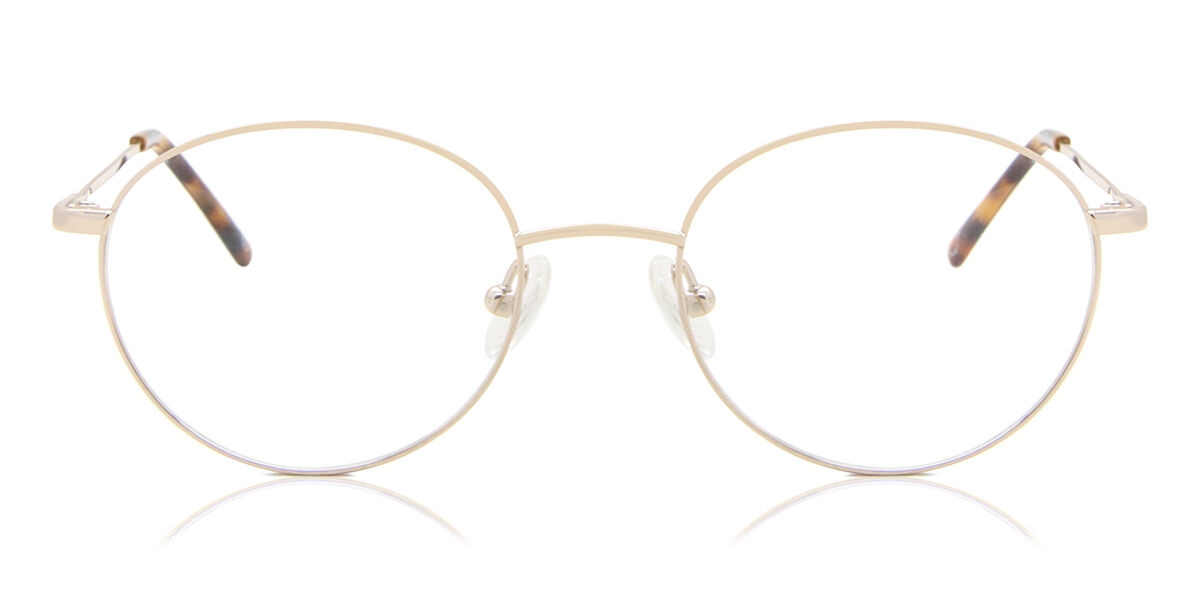 Oval Full Rim Titanium Women’s Prescription Glasses Online Gold Size 49 - Blue Light Block Available - SmartBuy Collection