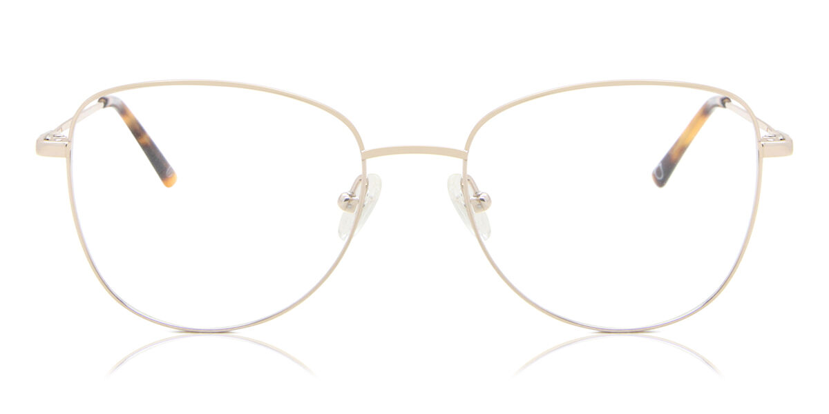 Oval Full Rim Titanium Women’s Prescription Glasses Online Gold Size 53 - Blue Light Block Available - SmartBuy Collection