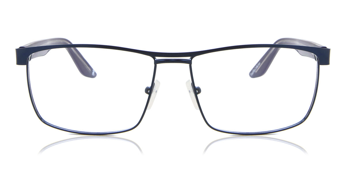 Pilot Full Rim Metal Men's Prescription Eyeglasses Online Blue Size 60 - Free Lenses - Blue Light Block Available - SmartBuy Collection