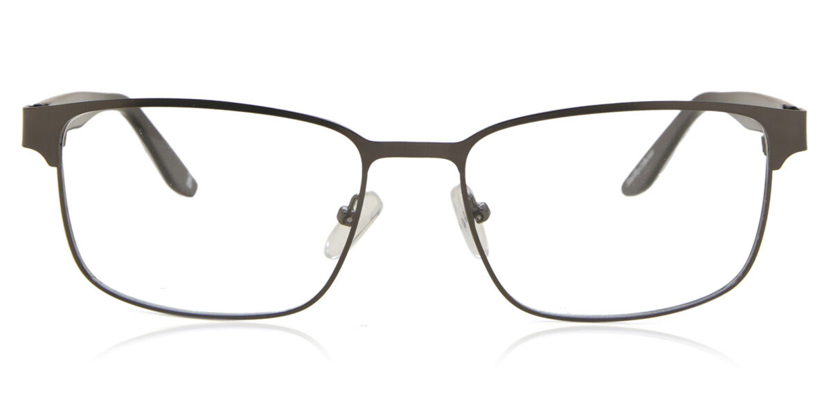Rectangle Full Rim Metal Men's Prescription Eyeglasses Online Gunmetal Size 56 - Free Lenses - Blue Light Block Available - SmartBuy Collection