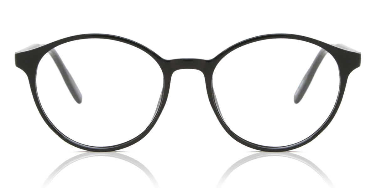 Round Montuta Completa TR90 Negras Gafas Recetadas Para Hombre - Gafas Anti-Azules - SmartBuy Collection