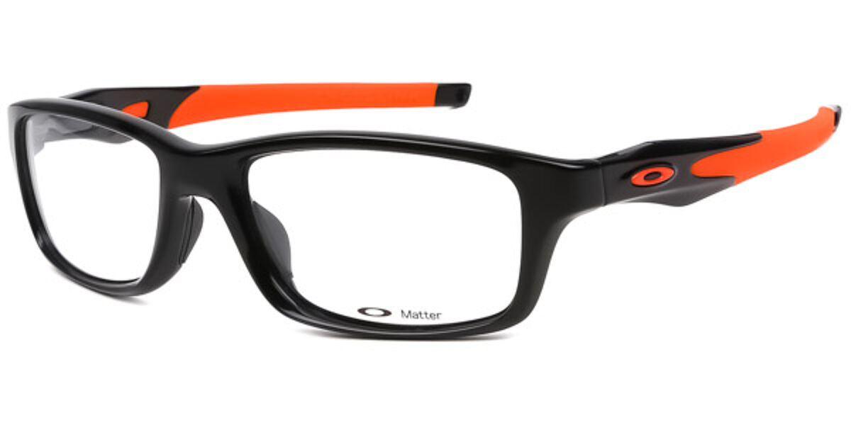 Oakley OX8030 CROSSLINK 803007 Glasses Polished Black Orange ...