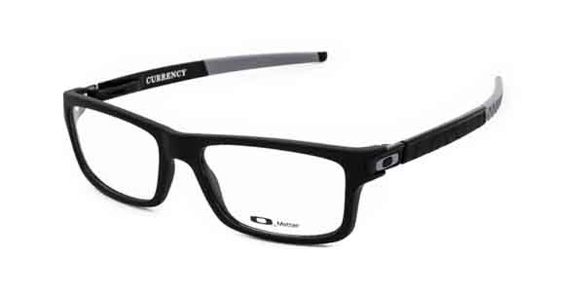 Oakley Ox8026 Currency 802613 Eyeglasses In Satin Black Grey Smartbuyglasses Usa