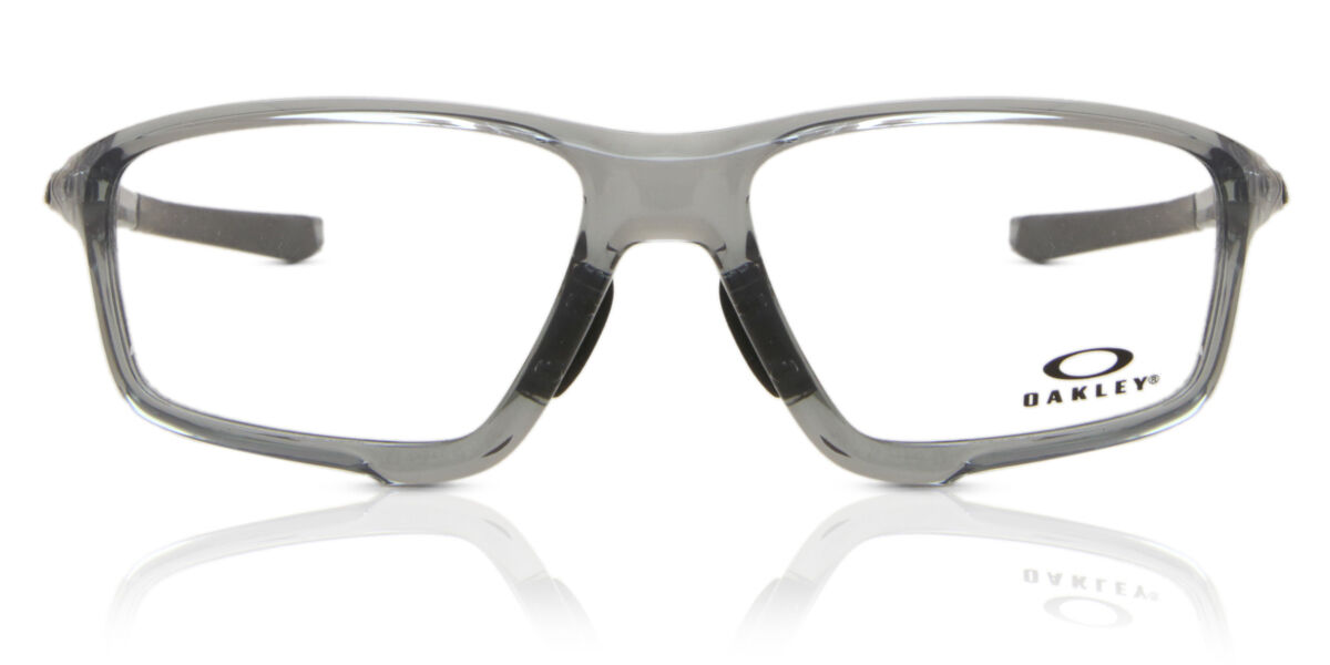 Oakley OX8080 CROSSLINK ZERO Asian Fit 808004 Eyeglasses in Transparent  Grey | SmartBuyGlasses USA