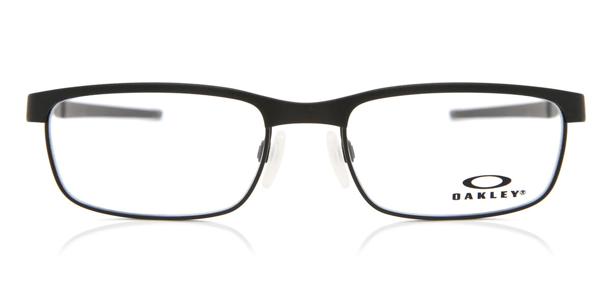 Photos - Glasses & Contact Lenses Oakley OX3222 STEEL PLATE 322201 Men's Eyeglasses Black Size 54 (Fr 
