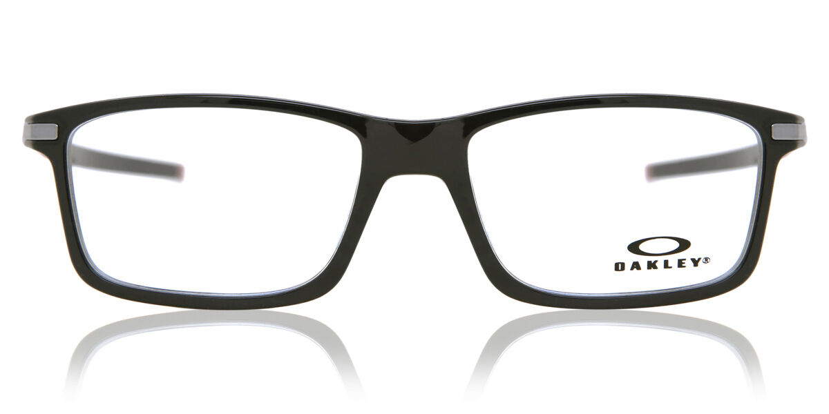 Photos - Glasses & Contact Lenses Oakley OX8050 PITCHMAN 805015 Men's Eyeglasses Black Size 55 (Frame 