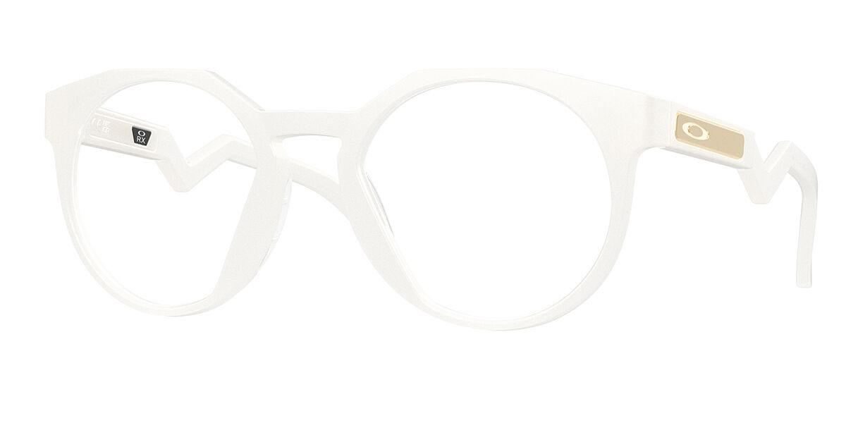 Oakley OX8139A HSTN RX Asian Fit 813908 52 Vita Glasögon (Endast Båge) Män