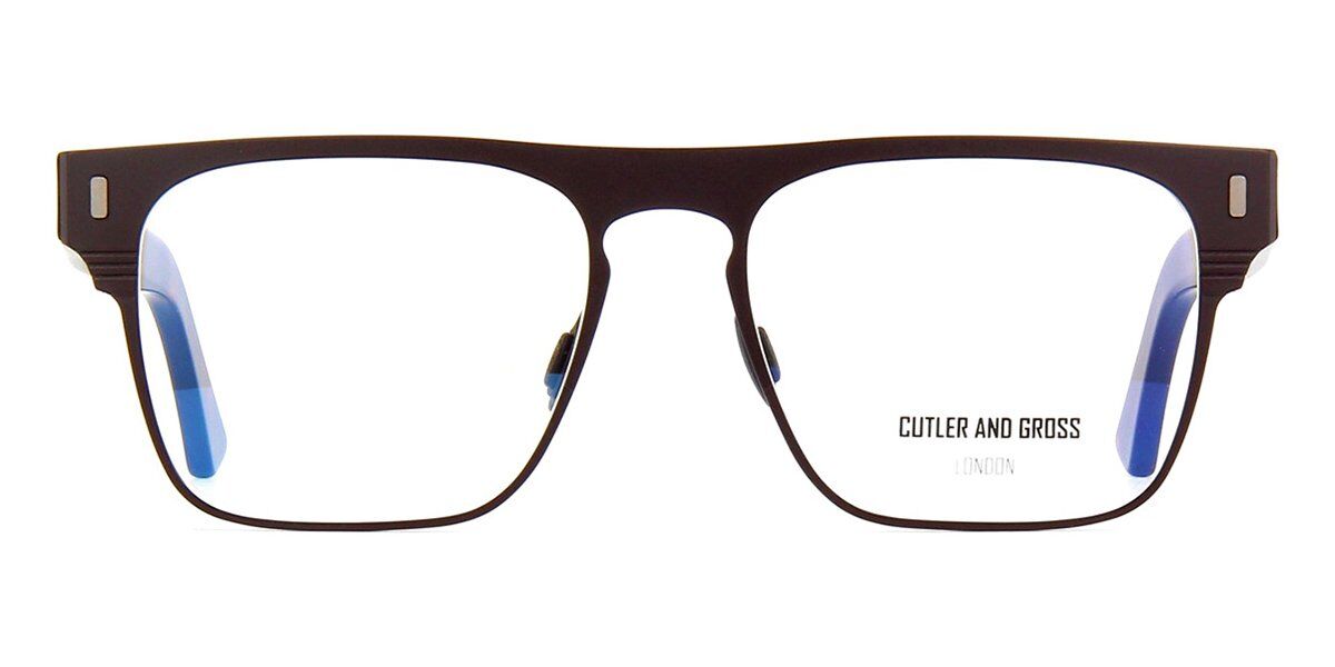 Cutler And Gross 1366 02 Men's Eyeglasses Brown Size 56 - Blue Light Block Available
