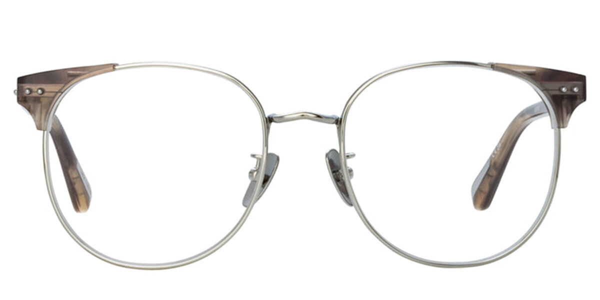 Linda Farrow SPENCE LFL1507 C3 Men's Eyeglasses Silver Size 53 - Blue Light Block Available