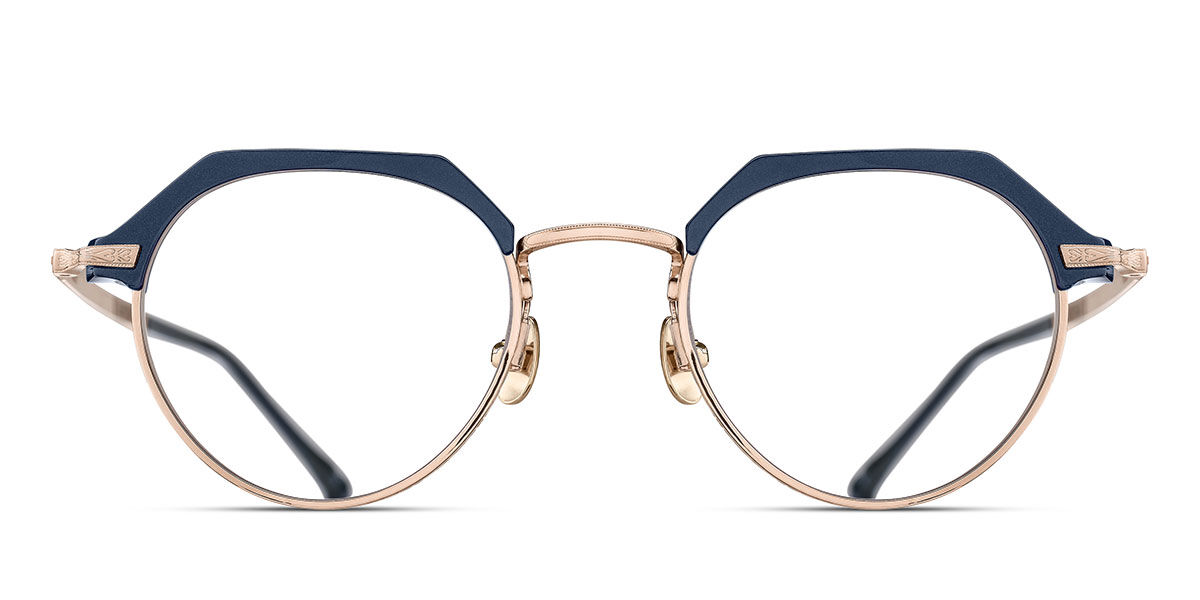 Matsuda M2064 NVY-RG 48 Bl&aring;a Glas&ouml;gon (Endast B&aring;ge) M&auml;n