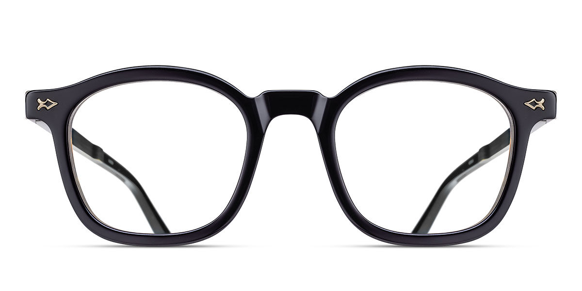 Matsuda M2068 BLK-MRTM 48 Svarta Glas&ouml;gon (Endast B&aring;ge) M&auml;n