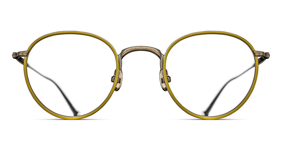 Matsuda M3085-I AG-YLW 47 Gula Glas&ouml;gon (Endast B&aring;ge) M&auml;n