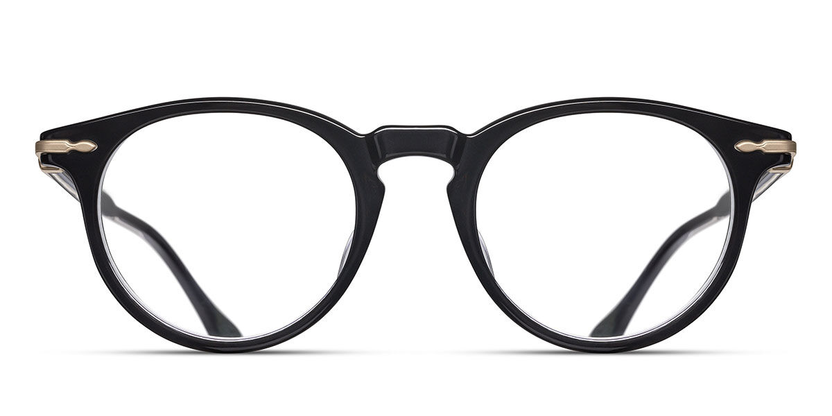 Matsuda M2058 BLK Occhiali da Vista Neri per Uomo (Solo Montatura)