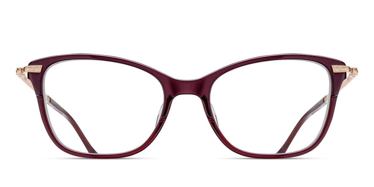 Matsuda M2065 BOR-RG Gafas Recetadas para Hombre Borgoña