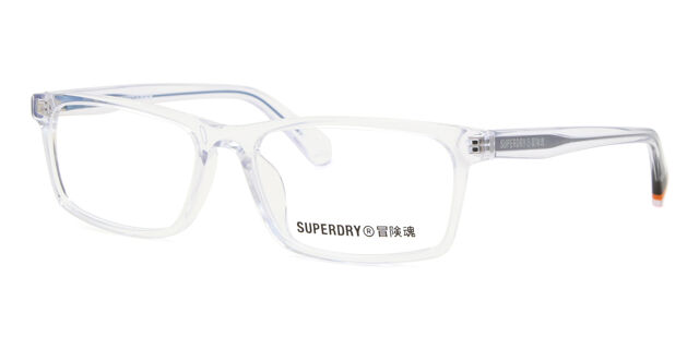 Superdry SDS SHOCKWAVE 113 Rectangular Transparent Grey Lent De Sol | SmartBuyGlass US