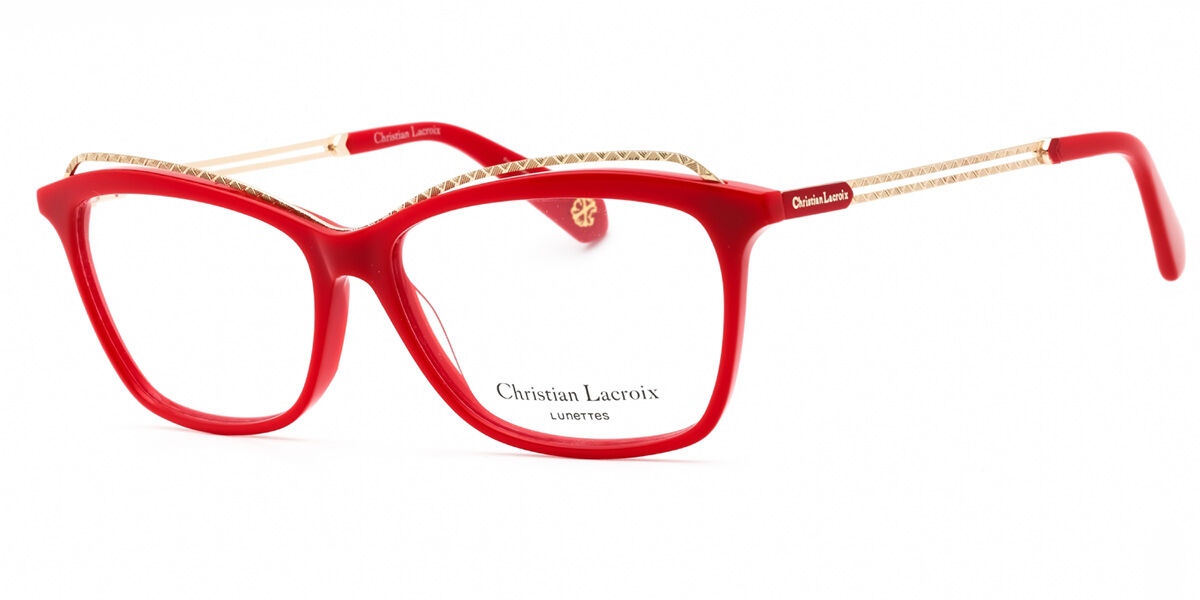 Christian Lacroix CL1074 252 55 Röda Glasögon (Endast Båge) Kvinna
