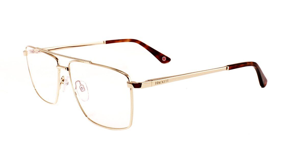 Photos - Glasses & Contact Lenses Hackett HEK1206 405 Men's Eyeglasses Gold Size 58  - B (Frame Only)