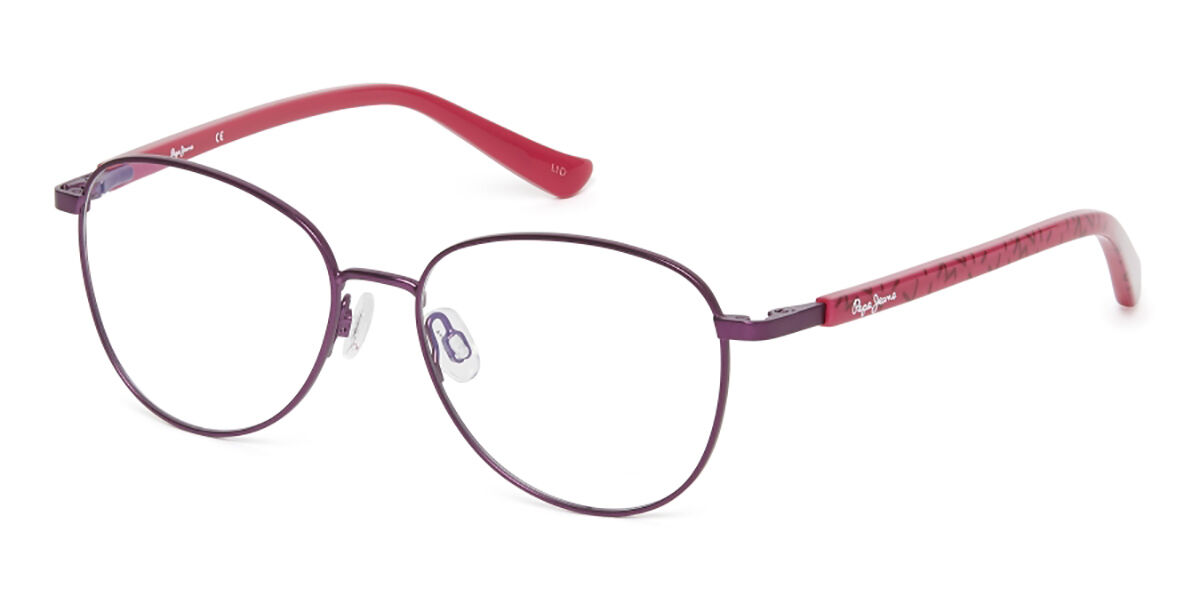Photos - Glasses & Contact Lenses Pepe Jeans PJ1297 C1 Men's Eyeglasses Purple Size 51 (Frame Onl 