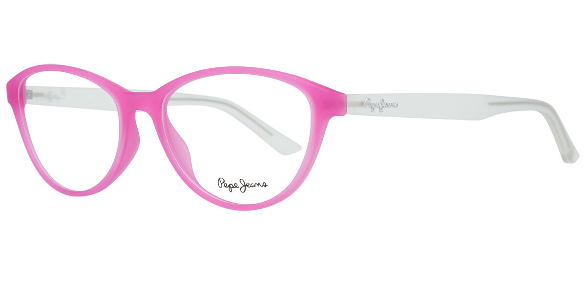 Photos - Glasses & Contact Lenses Pepe Jeans PJ3145 C2 Women's Eyeglasses Pink Size 53  - Blue Light Block Available (Frame Only)