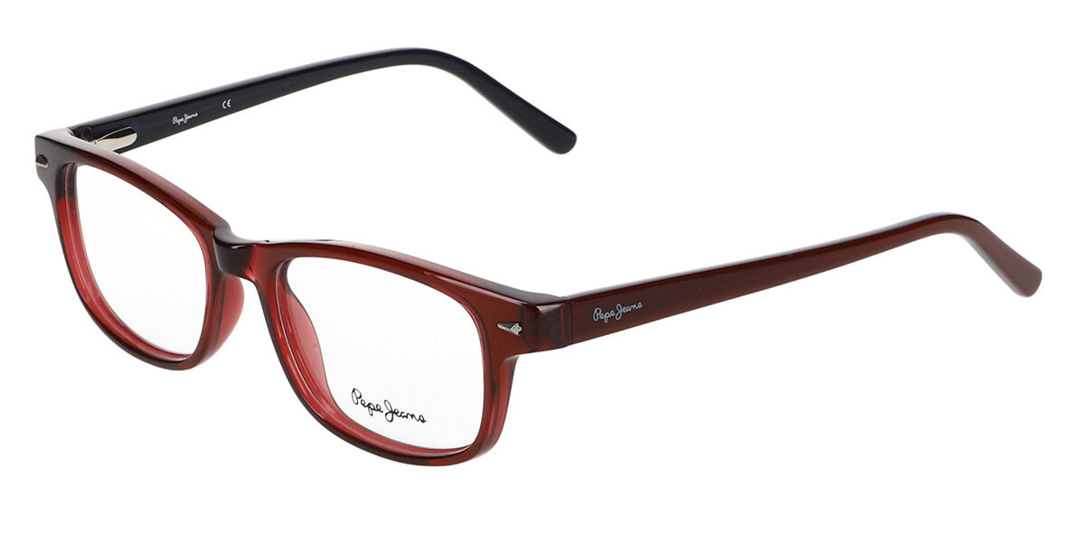 Photos - Glasses & Contact Lenses Pepe Jeans PJ3429 C3 Men's Eyeglasses Red Size 51  - Blue Light Block Available (Frame Only)