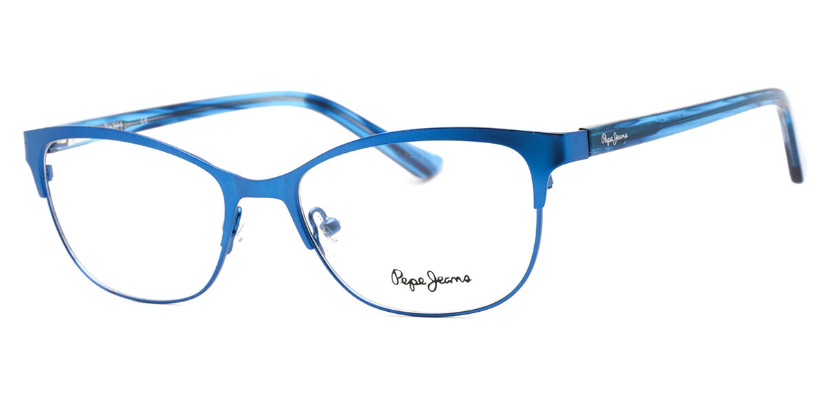 Pepe Jeans PJ1389 C2 Women's Eyeglasses Blue Size 53 (Frame Only) - Blue Light Block Available