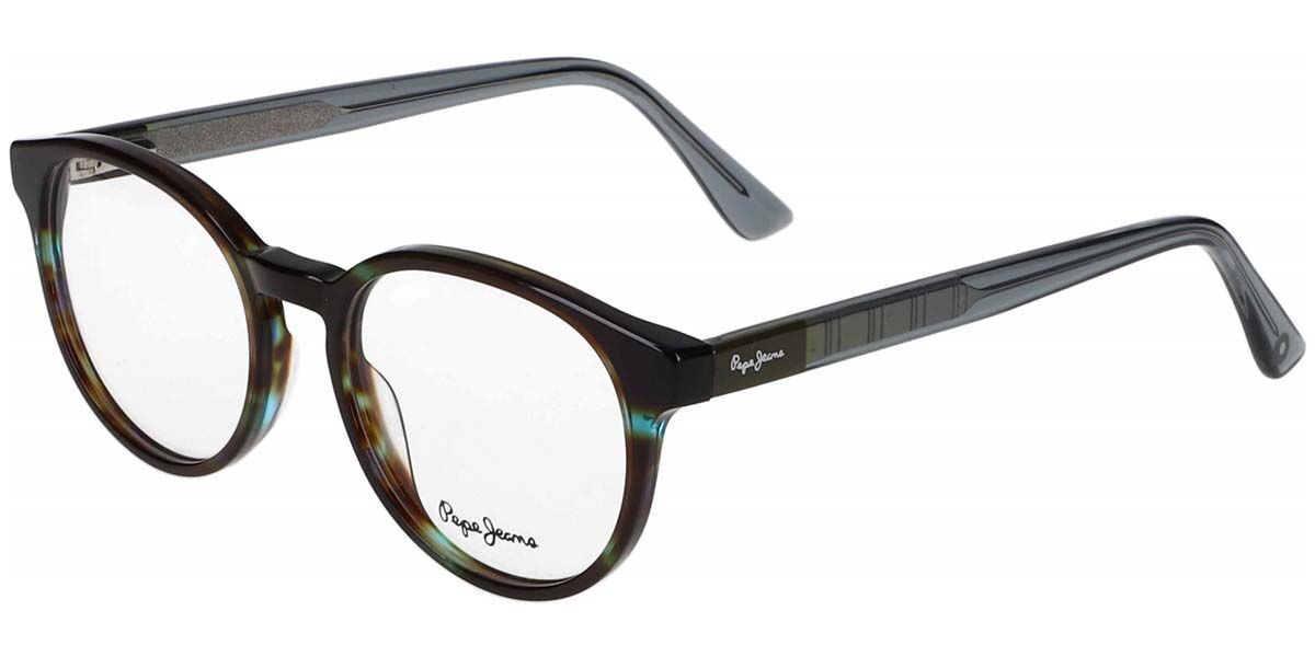 Pepe Jeans PJ3642 518 50 Sköldpaddemönstradeshell Glasögon (Endast Båge) Män