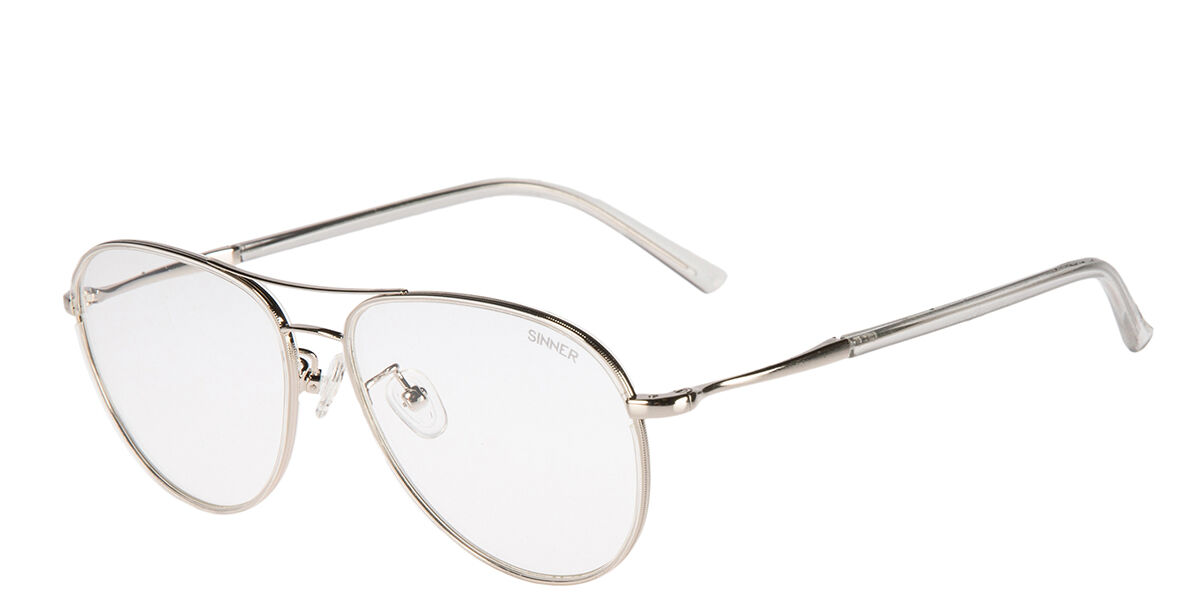 Sinner Austin SIOP-752-30-07 Men's Eyeglasses Silver Size 137 - Blue Light Block Available