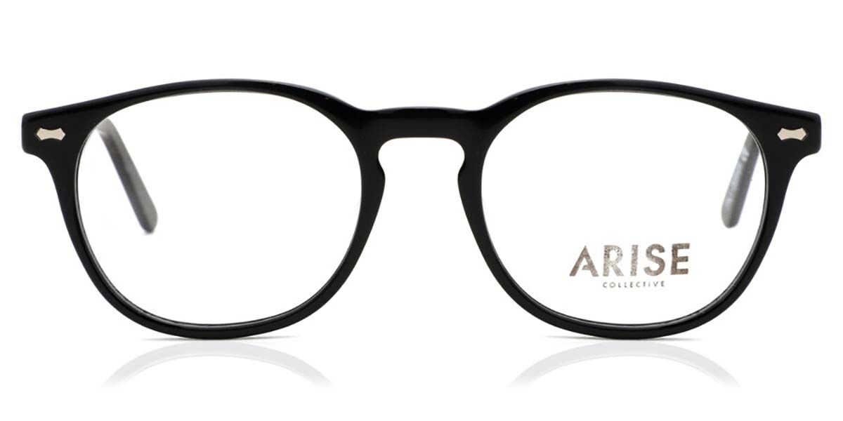 Fyrkantig Halv Ram Plast Svarta Glasögon Män - Blåa Light Glasoögon - Arise Collective