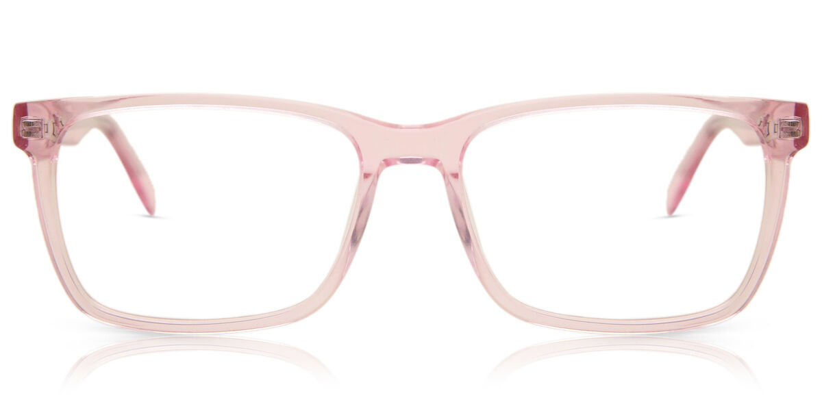 Herren Quadratisch Vollrand Plastik Pinke Brillen - Blaulichtbrille - Arise Collective