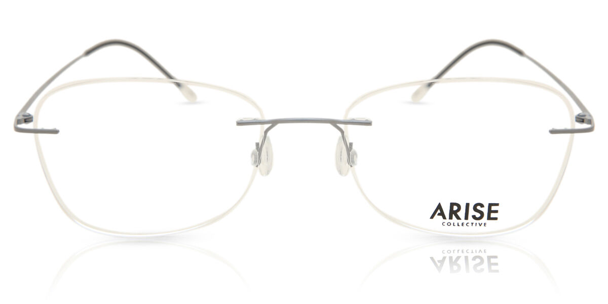 Rectangle Rimless Plastico Negros Lentes Recetadas Para Hombre - Gafas Anti-Azules - Arise Collective