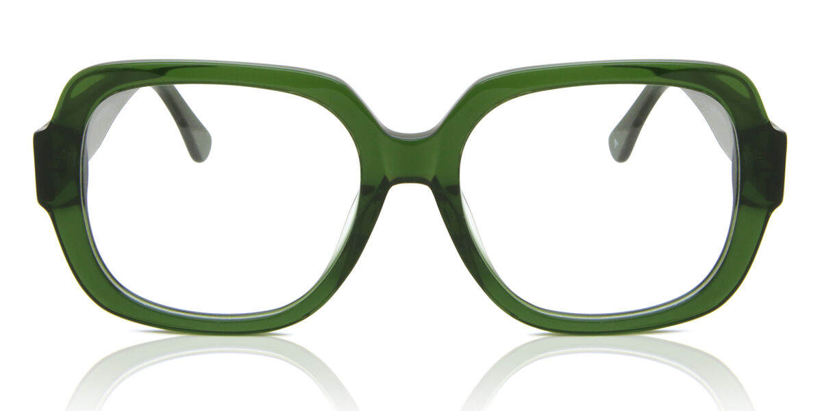 Square Full Rim Plastic Men's Prescription Glasses Online Green Size 53 - Free Lenses - Blue Light Block Available - Arise Collective