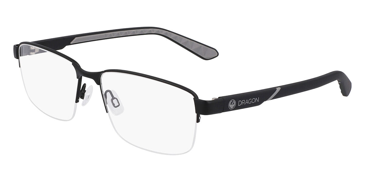 DRAGON DR5016 002 Men's Eyeglasses Black Size 57 (Frame Only) - Blue Light Block Available