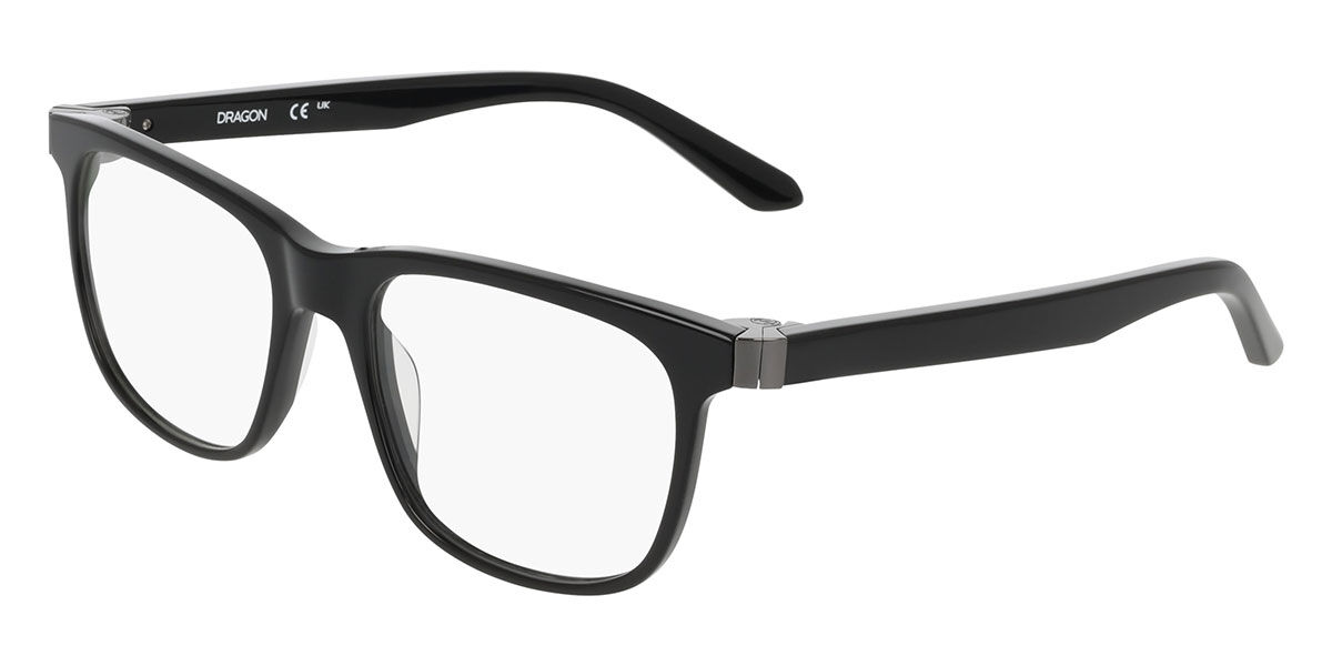 Dragon Dr7018 001 Men's Glasses Black Size 54 - Free Lenses - Blue Light Block Available
