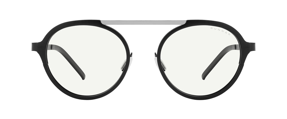 Gunnar PACIFICA Blåa-Light Block PAC-01030 50 Svarta Glasögon (Endast Båge) Män