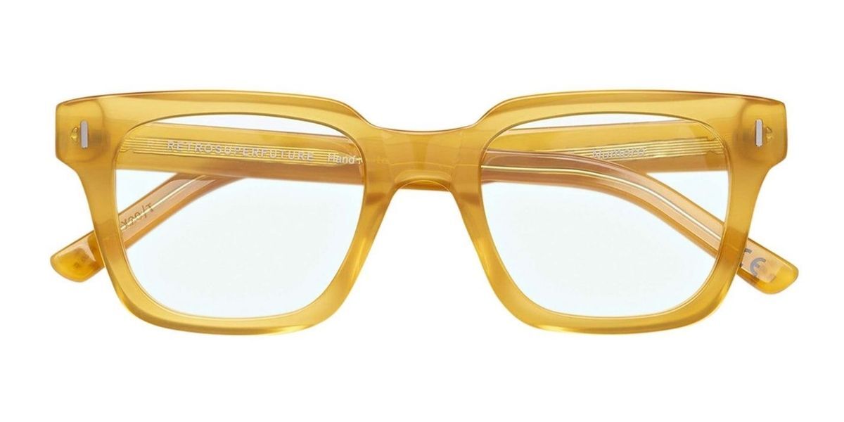 Photos - Glasses & Contact Lenses Retrosuperfuture NUMERO 79 Men's Glasses, Yellow, Size 50