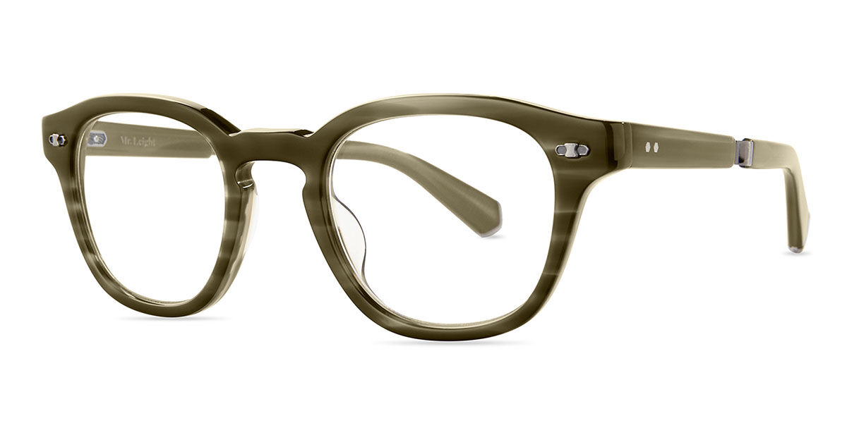 Garrett Leight JAMES C KLP-PW 46 Gr&ouml;na Glas&ouml;gon (Endast B&aring;ge) M&auml;n