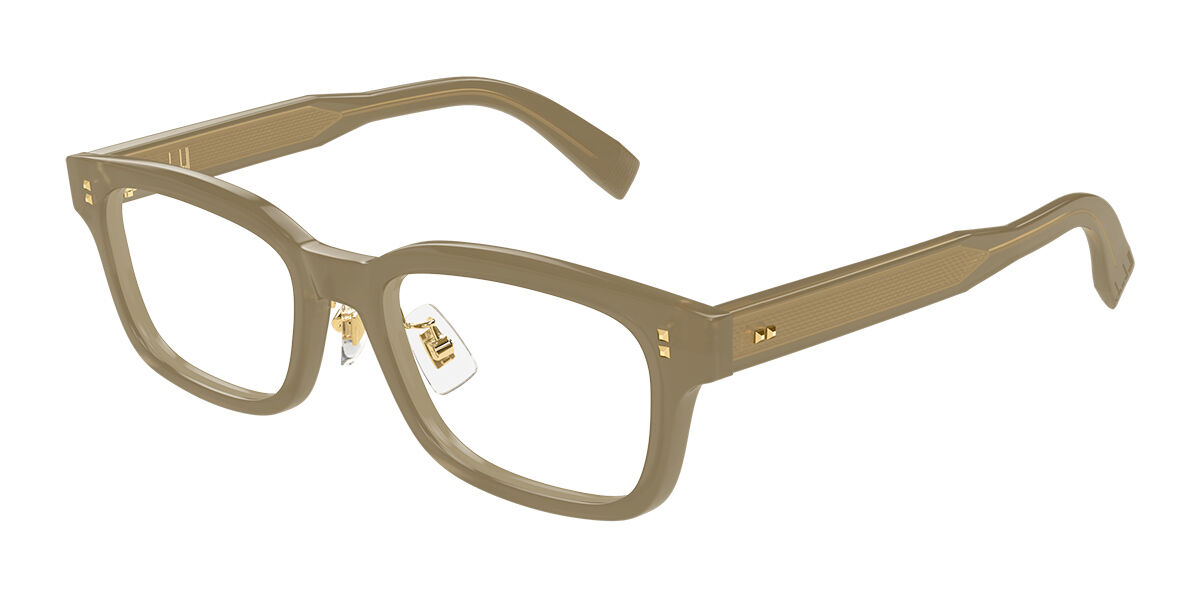 Image of Dunhill DU0112OJ Asian Fit 004 53 Zielone Meskie Okulary Korekcyjne PL